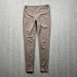Athleta Leggings Womens Small  Brown Space Dye Heathered Yoga Athletic Tights